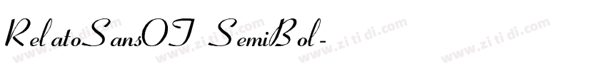 RelatoSansOT SemiBol字体转换